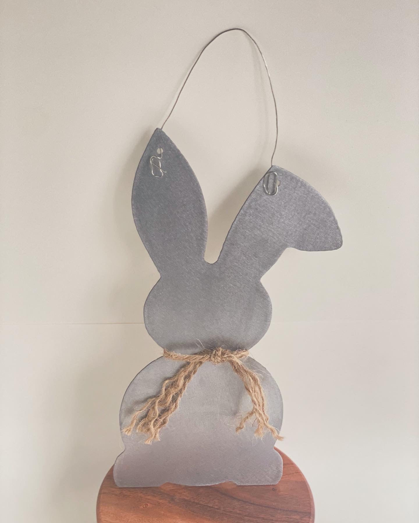 Easter Bunny Hanging Door/Wall Metal Decor