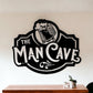 "Man Cave Masterpiece: Personalized Dad's Garage Metal Sign"