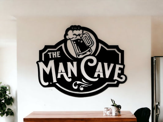 "Man Cave Masterpiece: Personalized Dad's Garage Metal Sign"