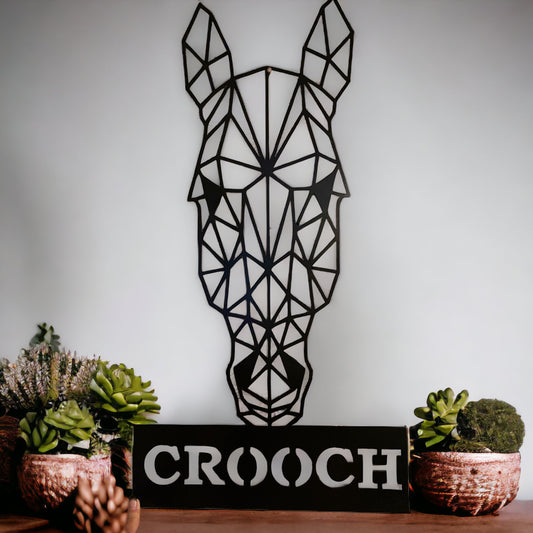 🐎 Geometric Horsehead Metal Sign - Where Western Meets Modern, an Absolute Showstopper